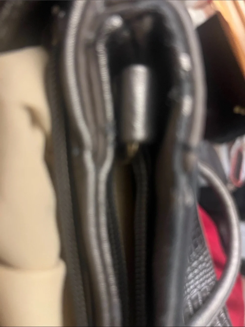 Prada Metallic Black Croc-Embossed Satchel with Gold Medallion